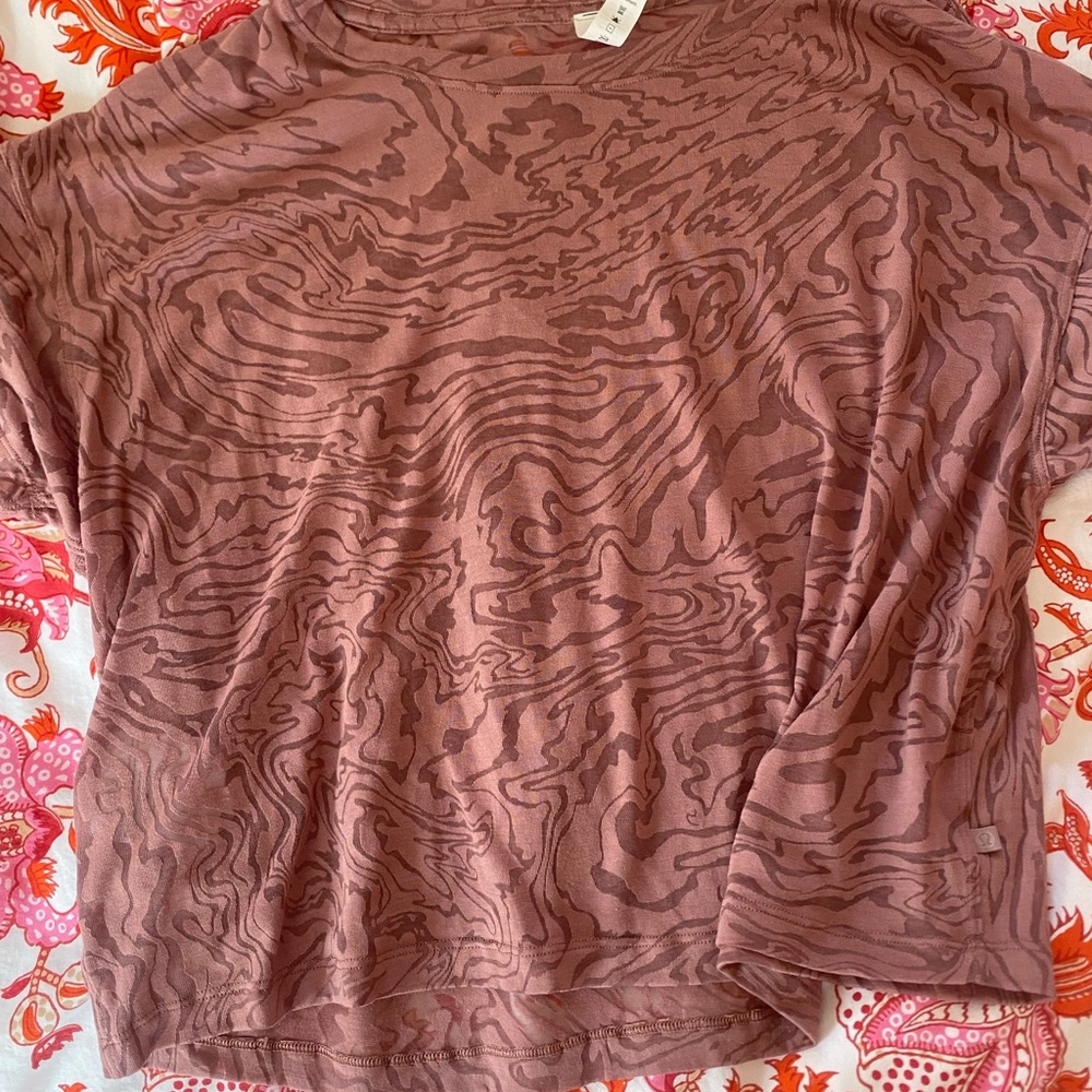 Lululemon All Yours Cropped T-Shirt Veil Mauve